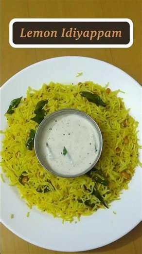 Lemon Idiyappam | Quick & Tasty South Indian Breakfast Recipe | Easy Lemon Sevai ✨ #shortsfeed #food