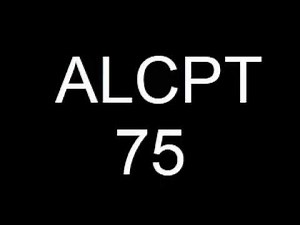 ALCPT form 75