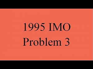 1995 IMO Problem #3