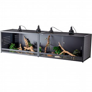 96x24x24in 240Gal Expandable PVC Reptile Enclosure, Large Stackable Terrarium Tank for Snakes Lizards Geckos | ToxiRium - Walmart.com