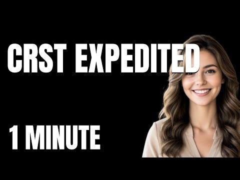 The Ultimate CRST Expedited Tutorial From Zero to Pro in 1 Minute