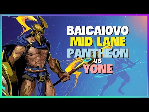 Baicaiovo Top 2 Super Server Mid Lane Pantheon Challenger Mechanics Engsub