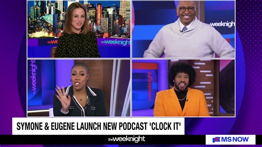 NEW PODCAST: In the inaugural episode of “MS NOW Presents: Clock It,” Symone Sanders Townsend & Eugene Daniels sit down with actors Tony Goldwyn and Myles Frost to talk about their new play “Chez Joey” and why artists need community. LISTEN NOW: https://podcasts.apple.com/us/podcast/bad-bunny-texas-dems-and-the-artists-making-people-nervous/id1707410660?i=1000749403973 | MS NOW