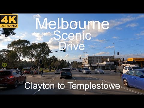 Melbourne Scenic Drive | Clayton to Templestowe via State Route 23 | 4K UHD