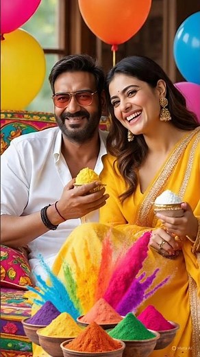 Ajay Devgan ने होली के शुभ अवसर पर अपने दोस्त के घर बेसन का लड्डू खाने पहुंचे #shortvideo