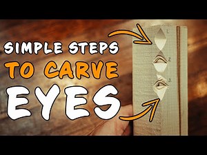 Step-By-Step Guide To Carve A Open Eye || Three SIMPLE Steps To Carve A Eye