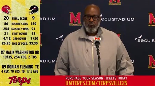 Mike Locksley on Zahir Mathis: “To get a guy that comes in with that body type as a freshman is a big get for us.” 🎥: (terpsfootball/X) | Maryland Terrapins on 247Sports