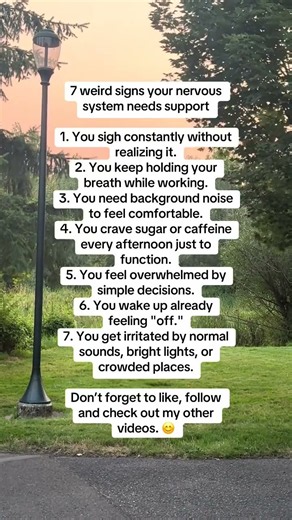 7 signs your nervous system needs support ￼
