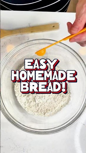 Only 4 Ingredients & This Homemade No Knead Bread Is INCREDIBLE!