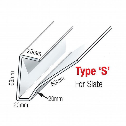 European Plastics | Type S Continuous Dry Verge | Roof Edging for Slate