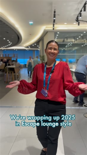 From early departures to last calls ✈️ This year, millions of passengers chose to escape the terminal with us. Here’s a look at the people, moments and numbers behind Escape 💙 | Escape Lounges