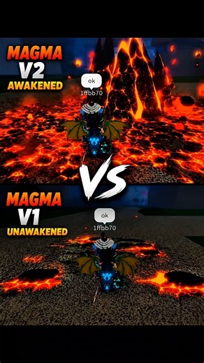 Magma V2 vs Magma V1… Is It REALLY Better? 🤔🔥#bloxfruits #roblox