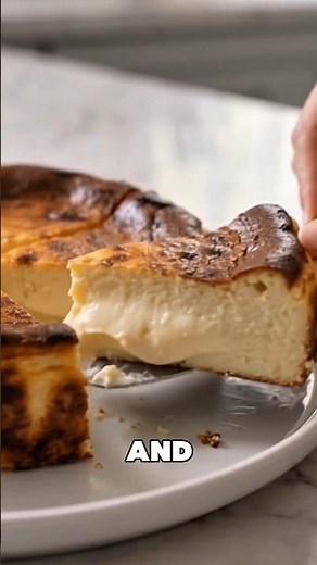 4-Ingredient Basque Burnt Cheesecake | Creamy, Crustless & Foolproof