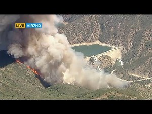 Firefighters battle brush fire in Angeles National Forest near Azusa I ABC7