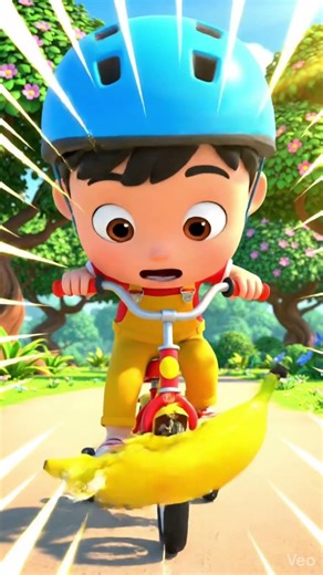 Monkey Banana Prank 🍌🐒 | Kids Funny Cartoon 🚲😂