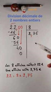 Division décimale #maths #shorts #division #pourtoi #fyp #fypage #math #parents #ecole