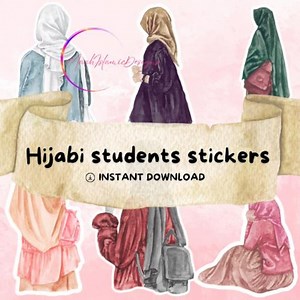 Islamic stickers; muslim stickers; islamic art; ramadan stickers; islamic gifts; hijabi stickers; students stickers, scrapbooking - Etsy France