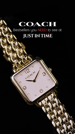 Just In Time on Instagram: "From smooth automatic movements to precise quartz tickers, Coach brings you three bestselling timepieces crafted for every mood ✨⌚ Watches Displayed: Coach Brooks Women Automatic Light Pink Dial Analog Stainless Steel Watch 14504523 Coach Sammy Women Quartz Brown Dial Analog Stainless Steel Watch 14504542 Coach Cass Women Quartz Champagne Dial Analog Stainless Steel Watch 14504495 Visit your nearest Just In Time boutique or shop online at www.justintime.in 💫 10,000+