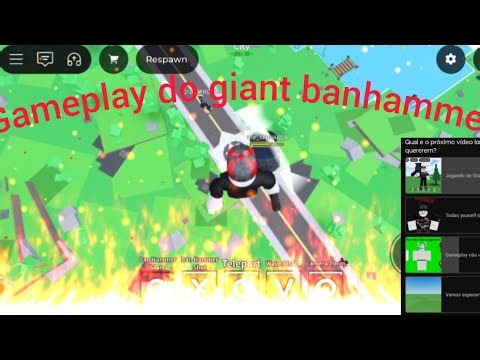 GAMEPLAY DO GIANT BANHAMMER - infinity script fighting