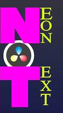 Neon Glow Effect in DaVinci Resolve | Visual Nova