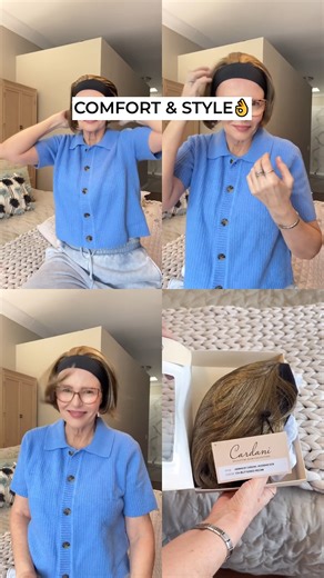Our "Hannah Wig" by Cardani is the perfect on-the-go wig everyone is loving! Shop Now: https://www.headcovers.com/products/headband-bob-wig-by-cardani/ #alopeciawigs #Alopecia #wigs #Cancer #hairloss #headbandwig #headcoversunlimited #cancerwigs #shortwigs #CustomerReview | Headcovers Unlimited