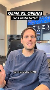 Das Landgericht München hat entschieden: OpenAI verletzt Urheberrechte – Sieg für die GEMA. Ein wichtiges Urteil für Künstler, KI & das Internet der Zukunft. #urheberrecht #gema #openai #landgericht #münchen #kunstundki #musik #recht #technews #kreativ | ELEVEN creative audio