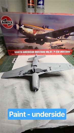Underside colour! Airfix NORTH AMERICAN MUSTANG Mk.IV/P-51K (A05137)
