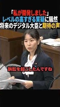 ※驚異の新人現る…ハイレベルな質疑に国会が騒然【参政党/櫻井祥子】#政治 #shorts #ショート