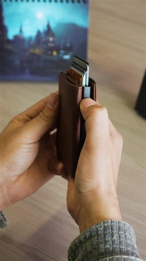 Slim design, pop-up card access, and RFID protection — all without extra bulk #walletformen