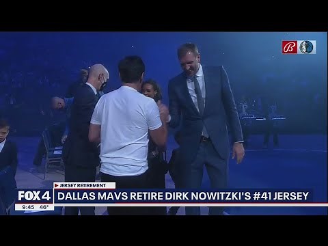 Dallas Mavericks retire Dirk Nowitzki's #41 jersey in special tribute