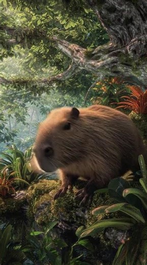 Capybara in the jungle - Ancient Time