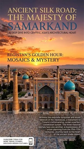 "The Most STUNNING Square in Central Asia — Registan, Samarkand"