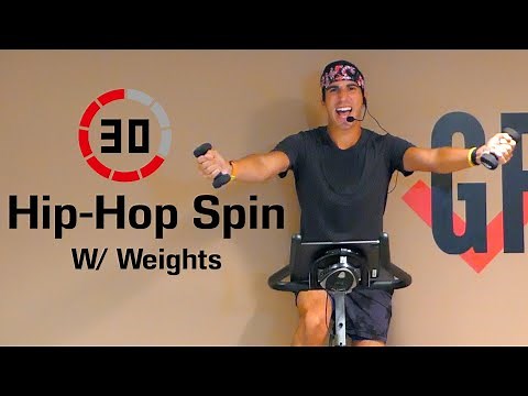 30 Minute Hip-Hop Spin Class With Weights | Get Fit Done