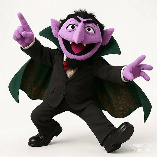 💜 Sesame Street 💜 Count von Count 💜 in 3D Animation - ( CGI Version ) 💜