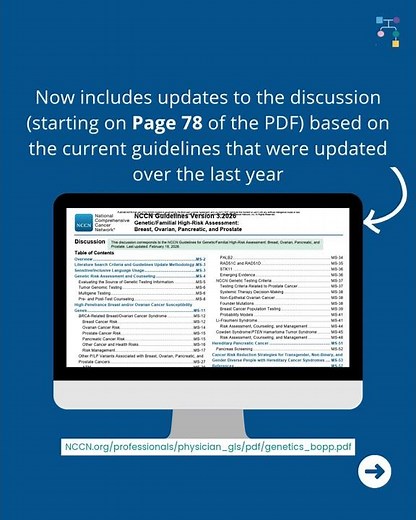 NCCN Guideline Update (Version 3.2026)