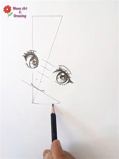 A Captivating Anime Gaze 🌸✨ #animeeye #cute #beautifulanimegirl #drawingtutorial #animeeart