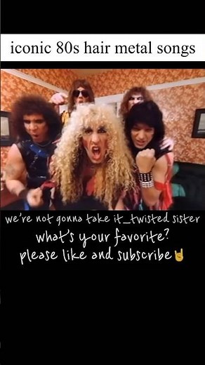 Iconic 80s hair metal songs | bon jovi, motley crue… #80s #hairmetal