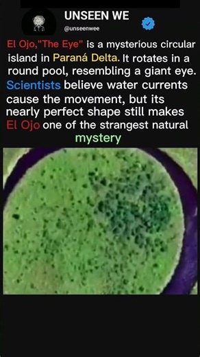 The Rotating Island That Looks Like a Giant Eye 👁️ #elojo #earthmystery #hiddenplaces #mystery