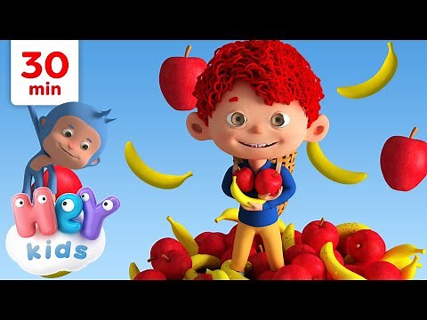 Des pommes et des bananes ! | 30 Minutes ! | Chansons pour Enfants | HeyKids Français
