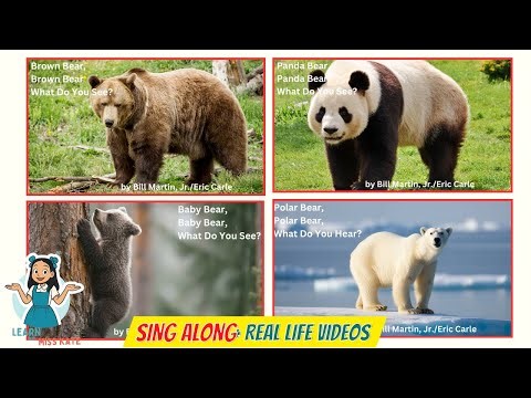 Brown Bear, Brown Bear What Do You See Sing Along Song |Eric Carle Animated Stories Read Aloud Books