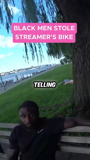 Black man stole streamer's bike #bike #cycling #robbery #blm #blackman #newyork #police #crime #stream #streamingmoments #twitch #twitchclips