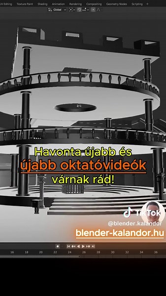 Blender és 3D modellezés oktatása online. Így tanuld meg a 3D-modellezés folyamatait és a Blender alapjait és a 3D játékmodellek felépítését. A Blender Kalandor oktatóvideóiban lépésről lépésre megmutatom, hogyan használd az ingyenes Blender 3D tervezőprogramot, akkor is, ha teljesen kezdő vagy. Részletesen megismered az alapformákat: a kockát, a hengert és a gömböt, valamint azt is, hogyan állnak össze pontokból, élekből és lapokból. Megismered majd a transzformációkat is: a mozgatást, a méretv