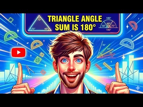 Triangle ke 3 angle hamesha 180° kyun hote hain? 🤔 ‪@Eternitymath‬