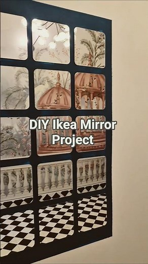 Reflecting Love: A DIY Ikea Mirror Project by Dad & Daughter #ikeadecor #mirror #diywalldecorideas