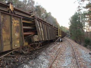CSX Trail Derailment, Runaway Welded Rail-Train