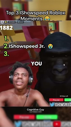 Top 3 IShowSpeed Roblox Moments (You WON'T Believe #1) 💀