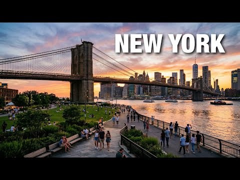 New York City LIVE Brooklyn to Manhattan Brooklyn Bridge Walk & NYC Sunset Walks (June 28, 2026)