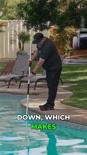 The Pro Technique for Lightning-Fast Pool Cleaning #poolmaintenance #shorts
