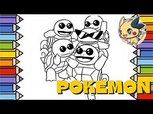 Pokemon Squirtle Coloring Pages – Fun & Easy Art Tutorial | Coloring with World Of Colors