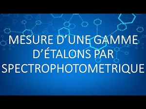[Animation Chimie] Gamme étalon et spectrophotométrie en moins de 2 (minutes !) 😇
